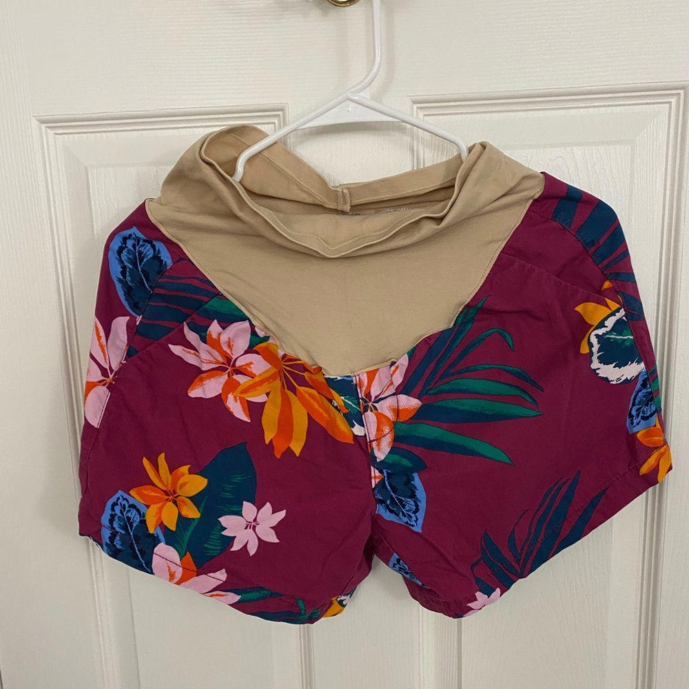 Old Navy Floral Maternity Shorts